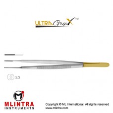 UltraGrip™ TC Gerald Dissecting Forcep 1 x 2 Teeth Stainless Steel, 17.5 cm - 7"